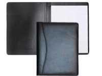 Leather folder with zip