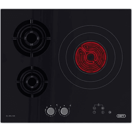 Defy Slimline Gas Electric On Glass Hob