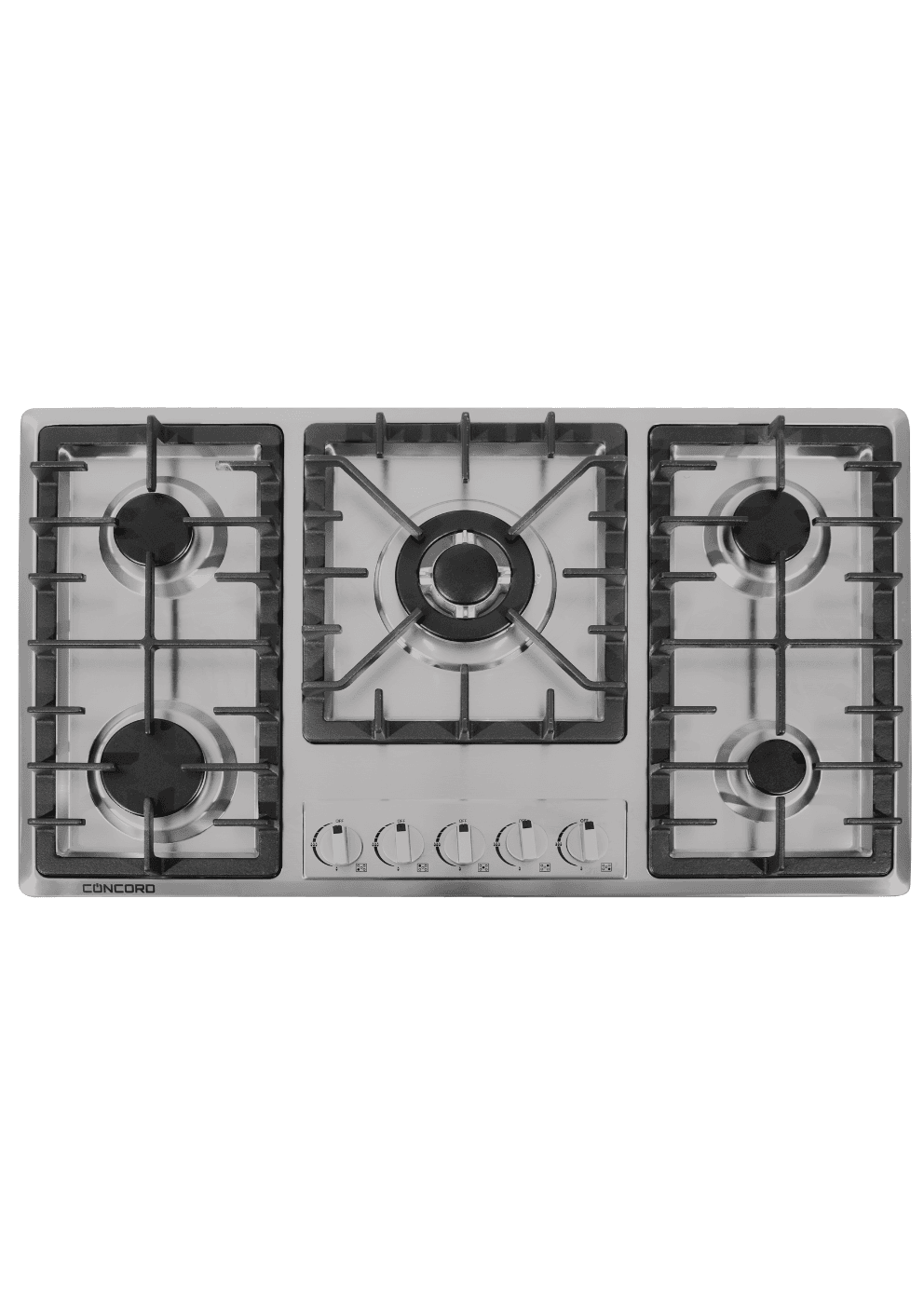 Concord 5 Plate Gas Hob - Thick Metal
