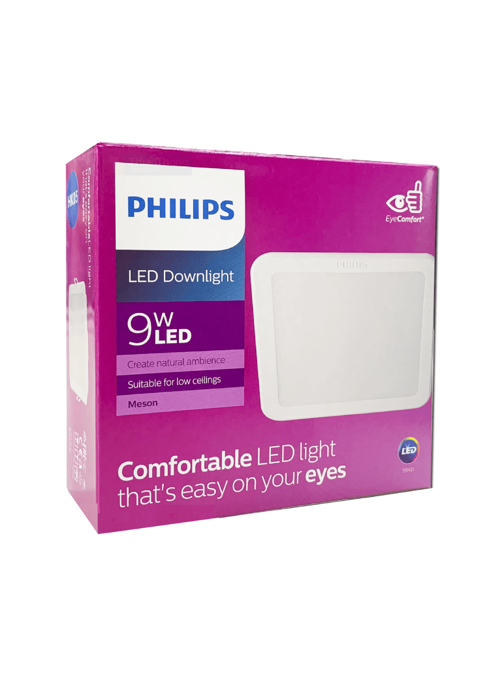 PHILIPS LED Downlight Square 9W(ww)