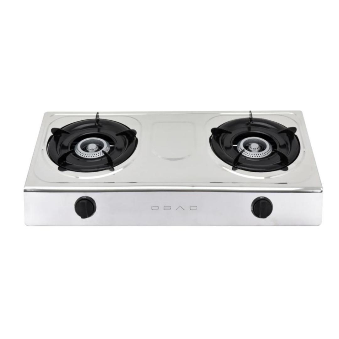 Obac – 2 Burner Table Top Cooker Silver – OB2050SS