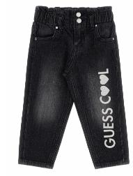 GUESS KIDS 2G BLK DENIM PAPER BAG W/GLITTER