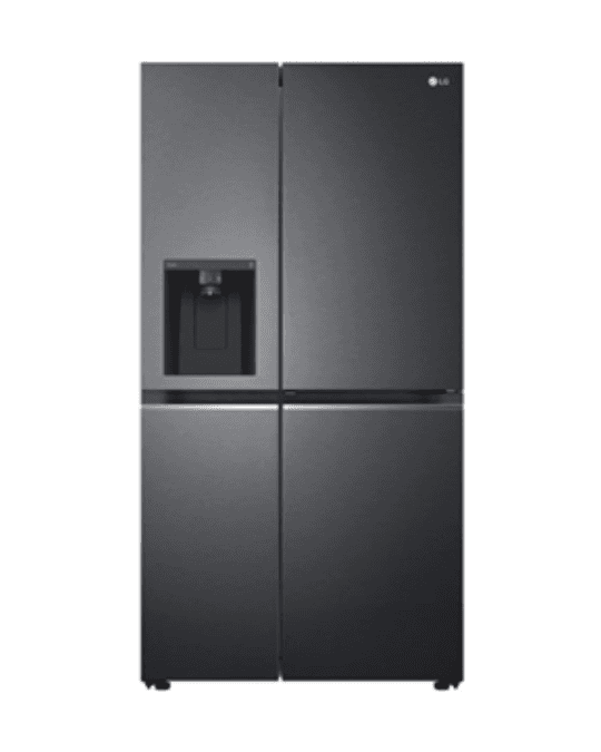 LG 674LTR SIDE BY SIDE MATTE BLACK FRIDGE - GC-J257SQRS