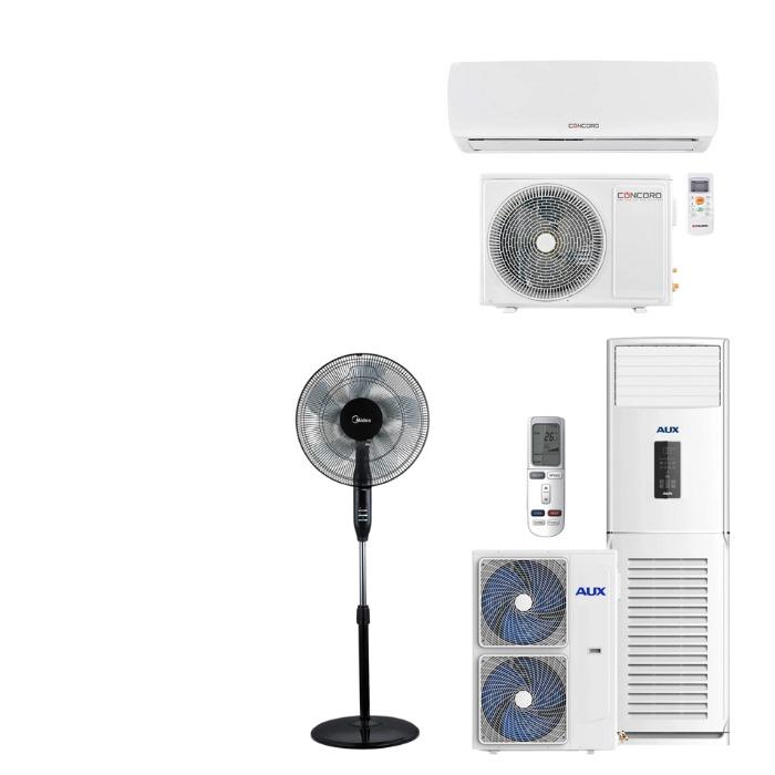 Aircons, Air coolers and Fans