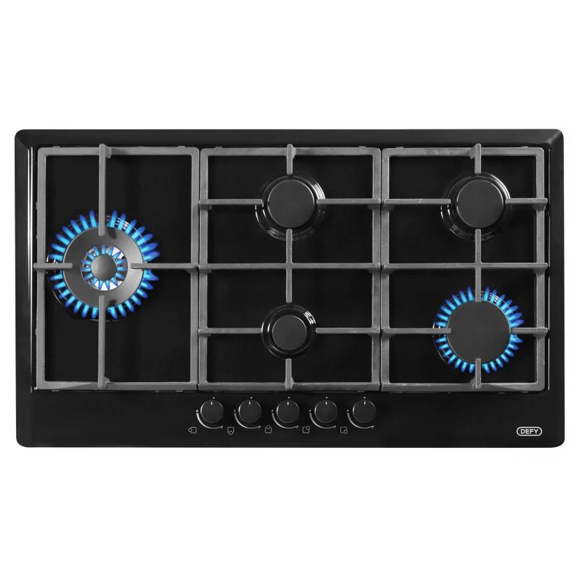 HOB GAS 5B WOK BLACK SS 900