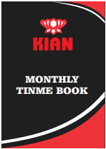KIAN A4 Monthly Timebook