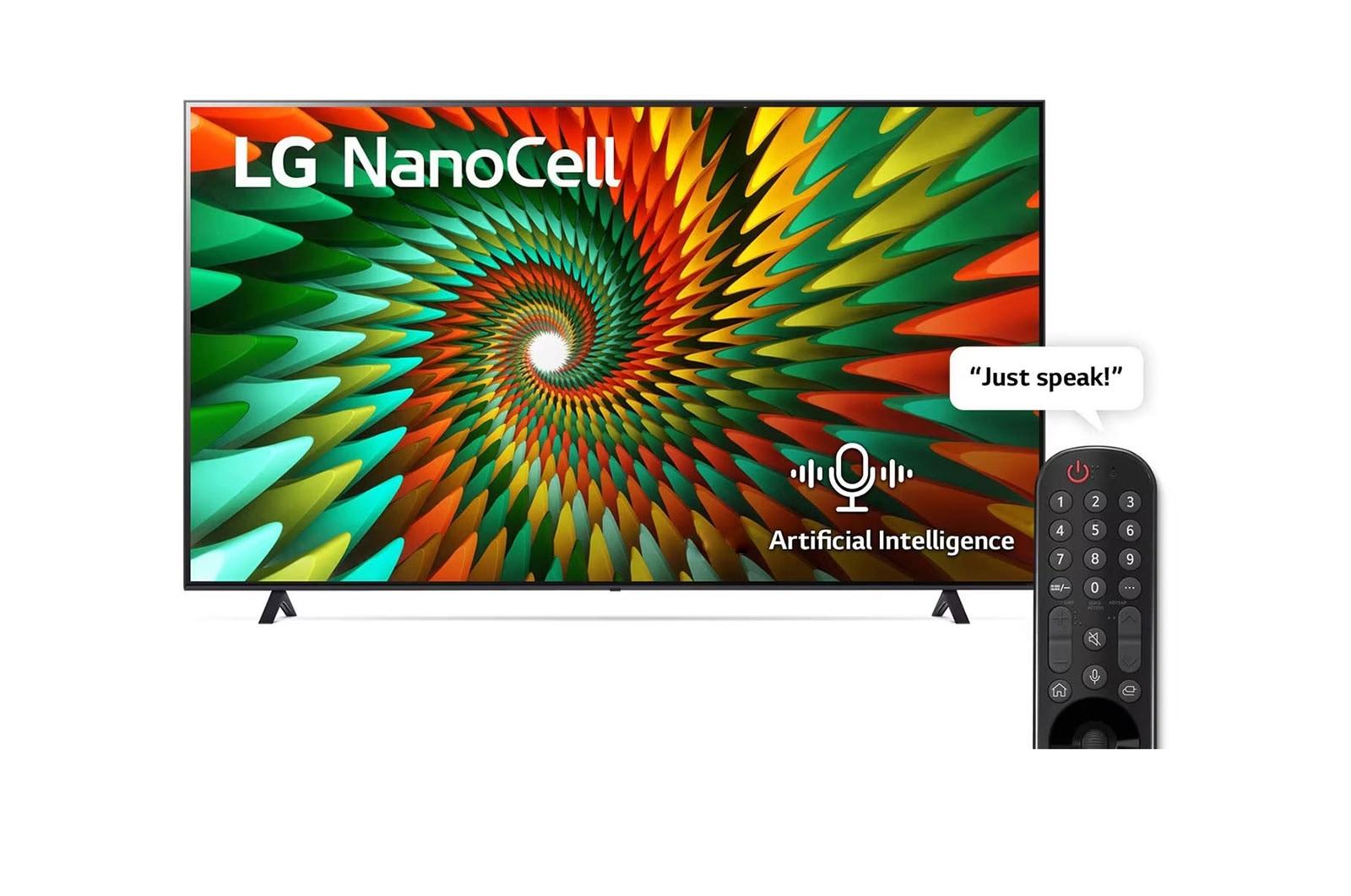 LG, Nanocell TV, 65 inch NANO77R series, WebOS Smart AI ThinQ, Magic Remote, AI Sound Pro (5.1.2ch)